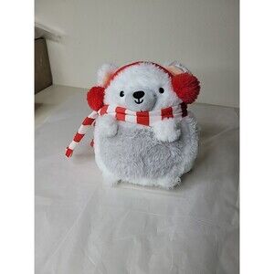Pollar Bear Wearing Earmuffs Plush 8” Toy American Greetings